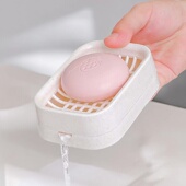 日本进口INOMATA网格沥水香皂盒浴室双层手工皂托创意肥皂碟塑料