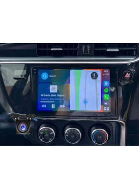 1 Din汽车立体声收音机无线Carplay全球定位系统无线蓝牙4-64GB