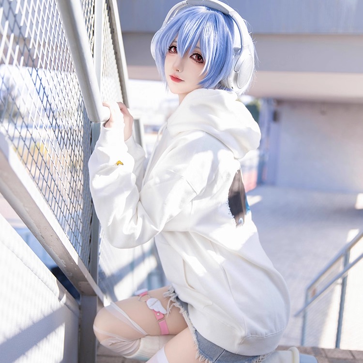 【正版】新世纪福音官方联名连帽卫衣 EVA秋冬动漫情侣长袖棉卫衣