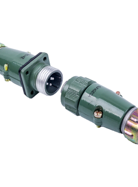 豪光YD20K3TP YD20J3Z 对接 圆型连接器航空插头插座 3芯 接插件