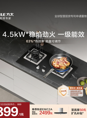 方太02-TH33B燃气灶煤气灶天然气液化气双灶具家用灶台官方旗舰店