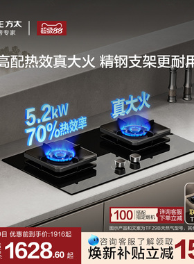 方太TF29B燃气灶煤气双灶台嵌入式家用天然气猛火换装官方旗舰
