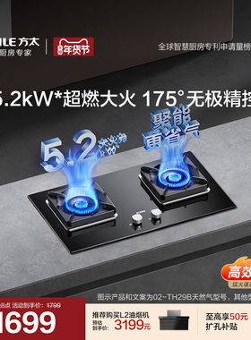 方太02-TH29B/02-TH36B燃气灶煤气双灶嵌入式家用天然气液化猛火