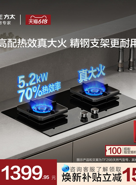 方太TF29B燃气灶煤气双灶台嵌入式家用天然气猛火换装官方旗舰