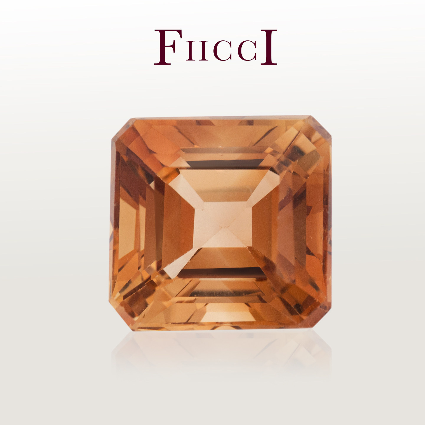 FIICCI菲伊奇9.05克拉天然帝王托帕石裸石正方形八角切割镶嵌吊坠