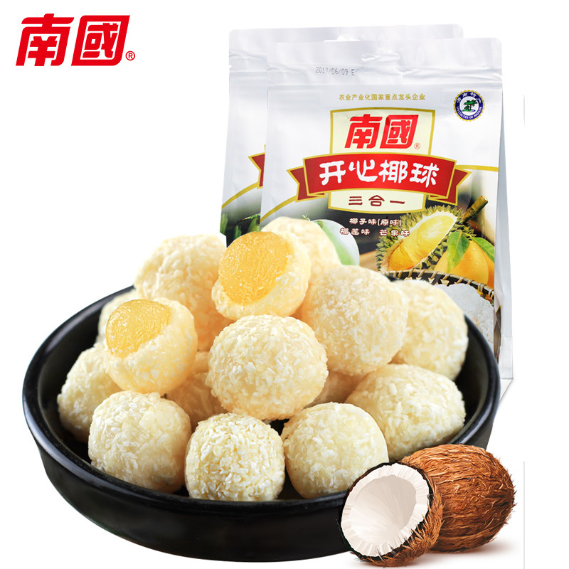 南国400g榴莲味开心椰球