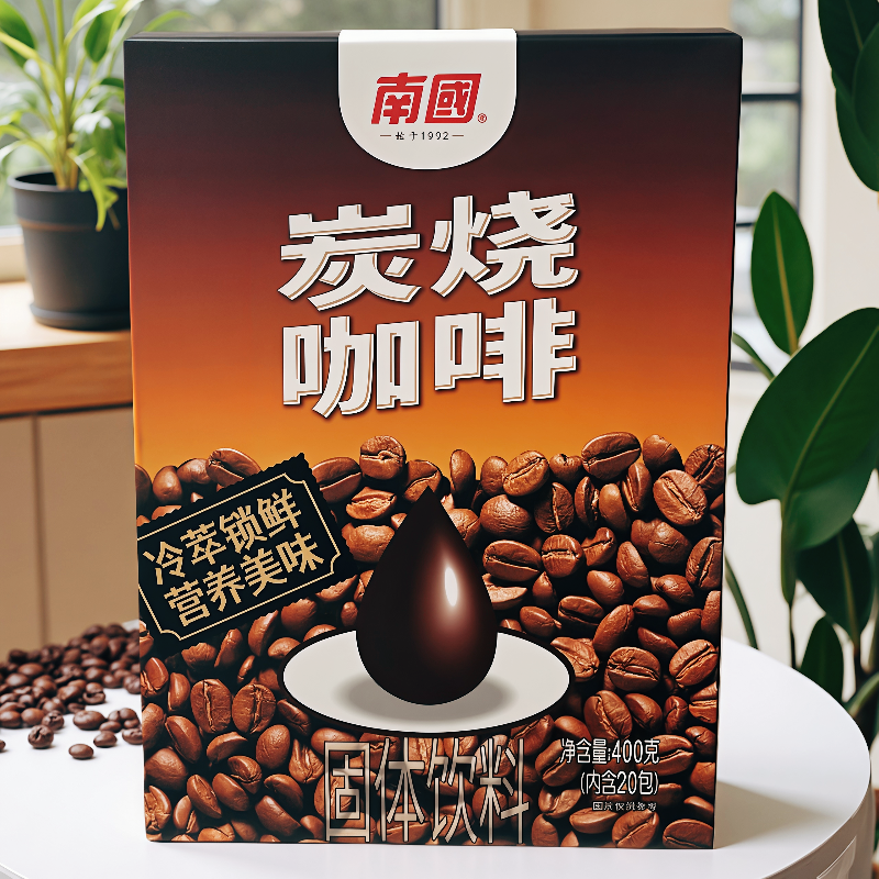 三亚伴手礼 南国炭烧咖啡 冷萃锁鲜 生椰拿铁白咖啡速溶 海南特产