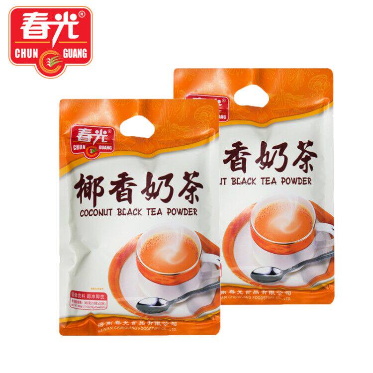 海南特产春光椰香奶茶360克2袋装 共40小包 速溶奶茶 椰奶浓香