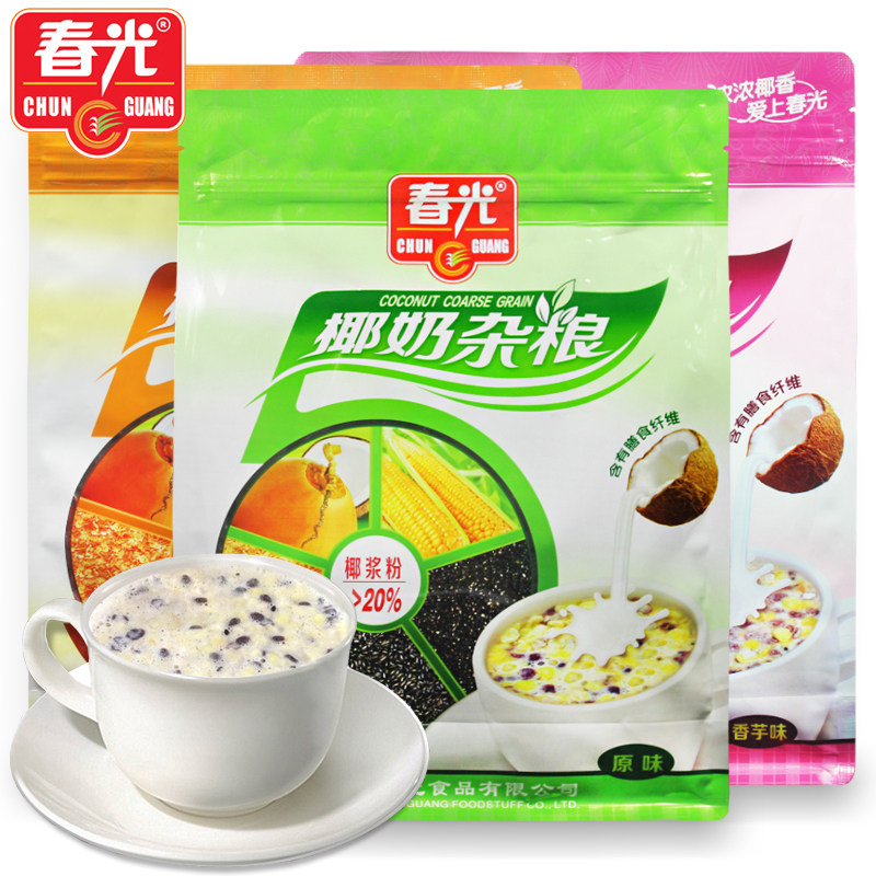 春光杂粮原味红豆香芋方便早餐