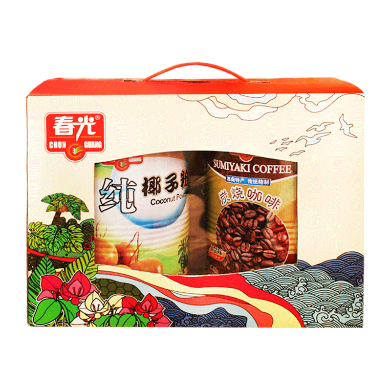 海南 春光罐装礼盒 春光好礼 椰子粉 咖啡 随心搭配 年货送礼