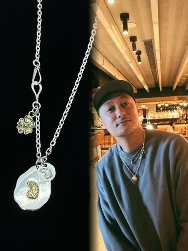 鹰头银饼项链925纯银情侣