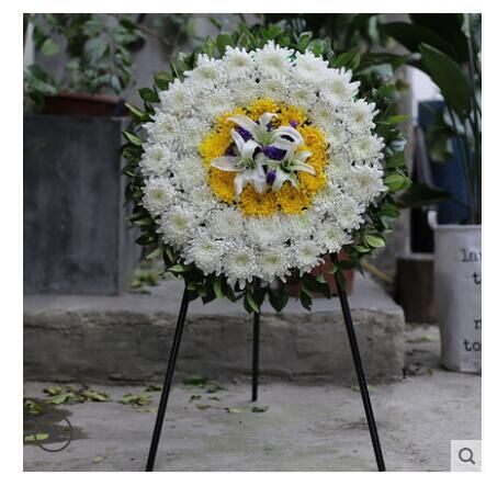 龙华西宝兴路鲜花花圈上海同城送花悼念葬礼死人白事追悼会花圈