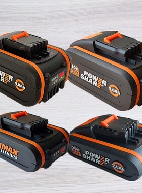 威克士小脚4.0/2.5/2.0AH锂电池威克士030吸尘器wg630洗车机wx372