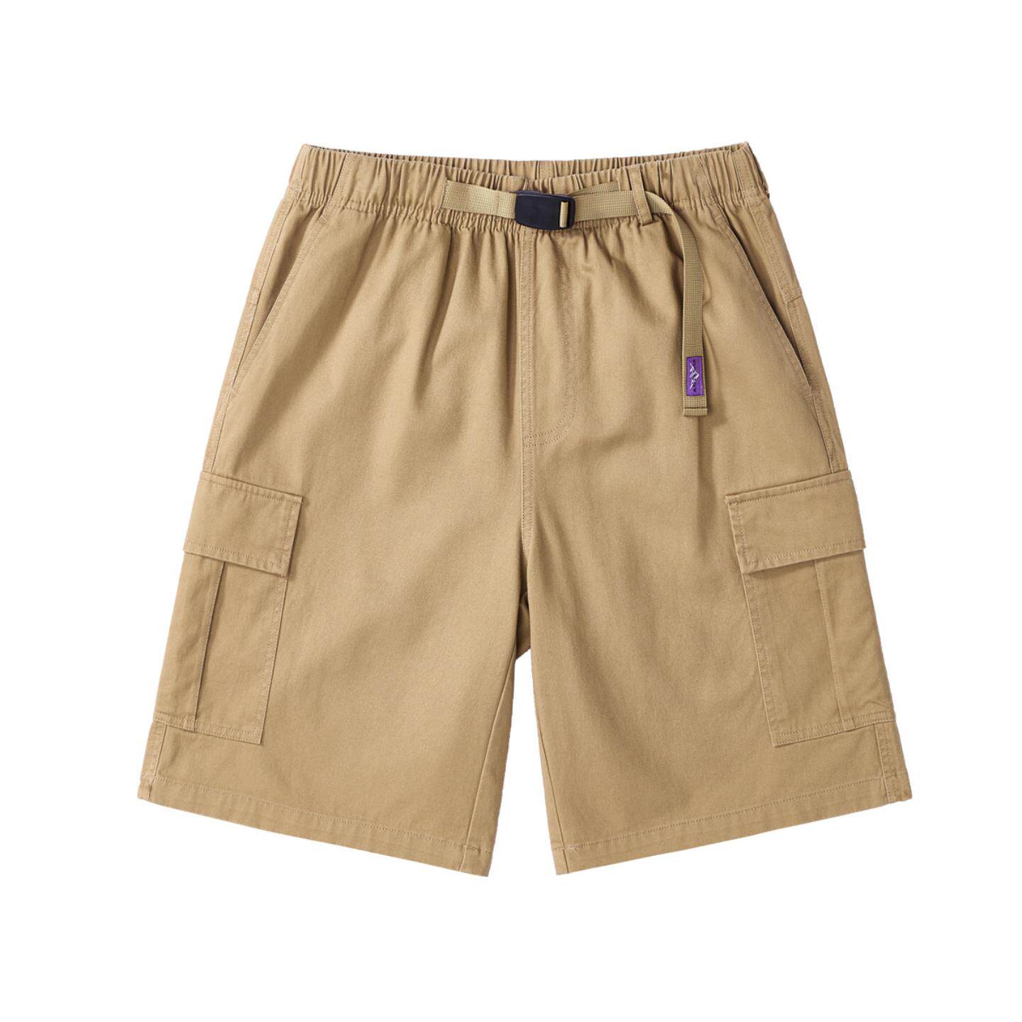 普洛克正品男裤 户外工装短裤宽松夏天多口袋五分裤中青年棉裤子