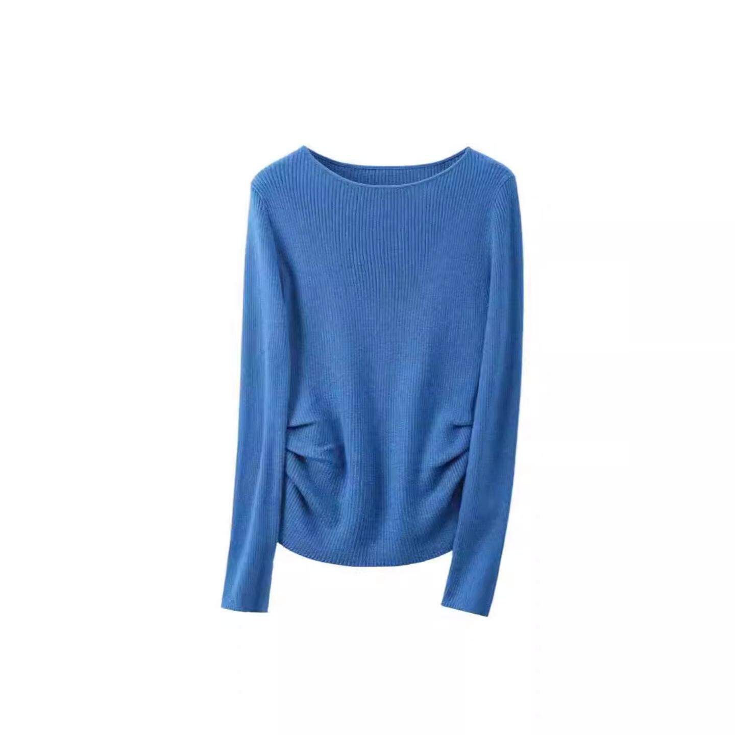 普洛克正品女装 秋冬羊毛混纺通勤百搭气质时尚毛衣长袖套头上衣