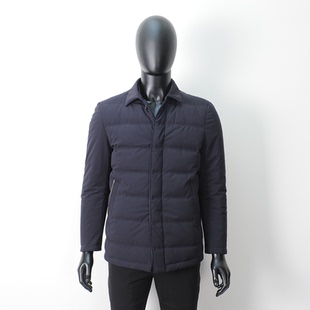 普洛克正品 清仓男夹克翻领羽绒服单排扣白鸭绒商务休闲户外外套