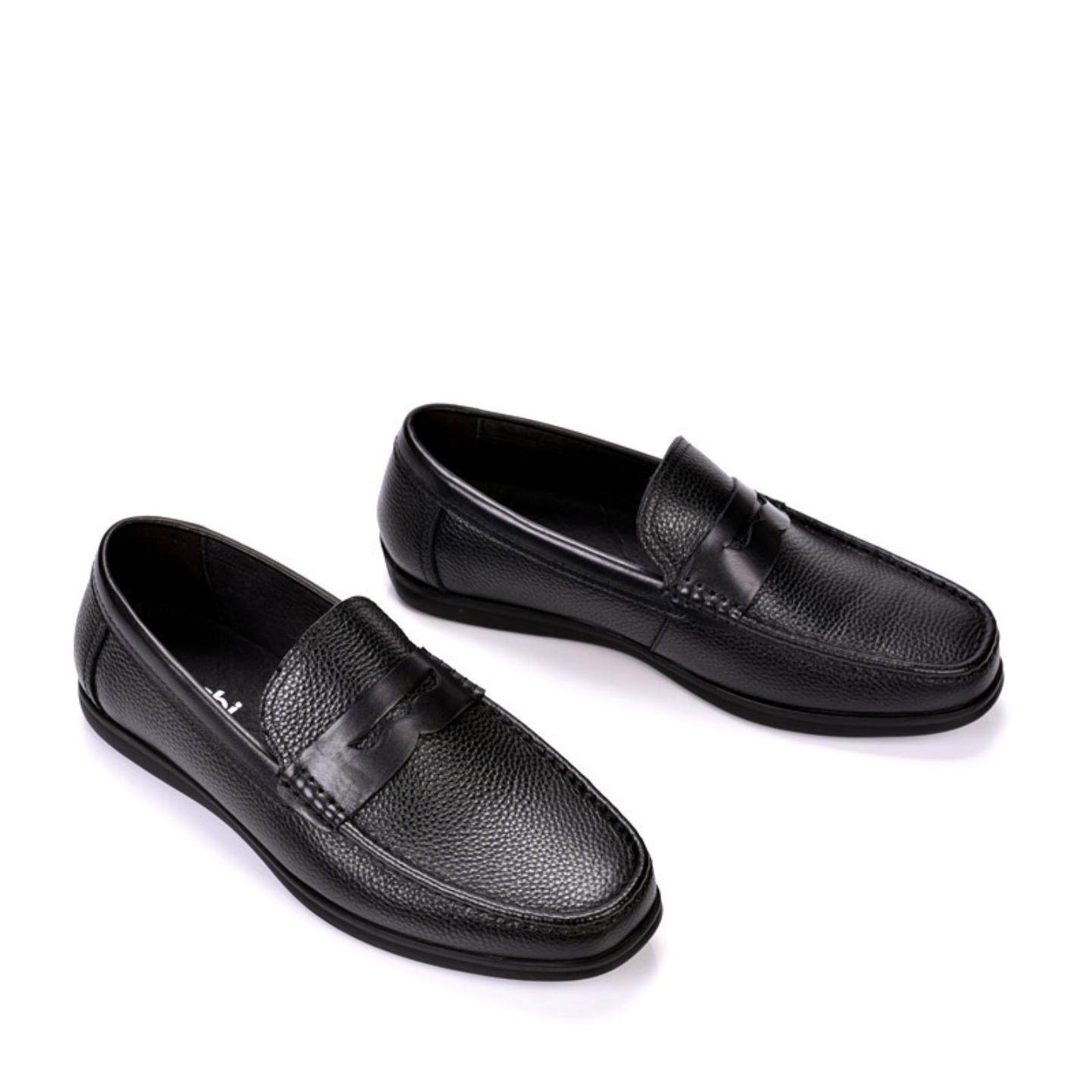 普洛克正品 男商务休闲鞋真皮软面软底套脚豆豆鞋中老年爸爸鞋男,流行男鞋,马丁靴,淘宝优惠券,粉丝福利购,淘宝优惠卷