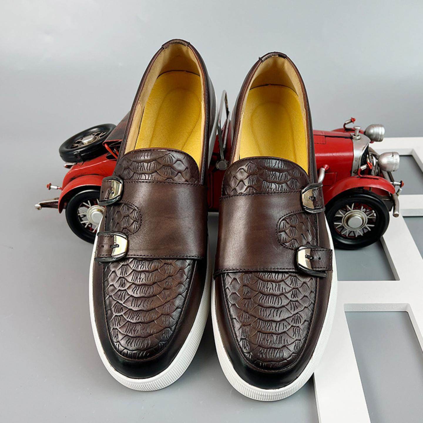 普洛克正品 春秋冬新款男士皮鞋改色真皮高端豆豆鞋一脚蹬懒人鞋,流行男鞋,马丁靴,淘宝优惠券,粉丝福利购,淘宝优惠卷