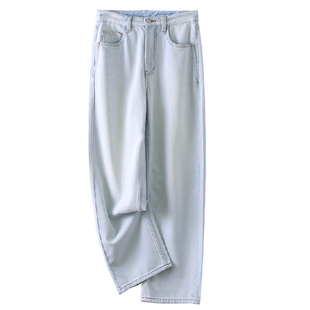 普洛克正品 春夏秋尔绵羊毛阔腿裤直筒裤子西装裤新法式休闲裤女