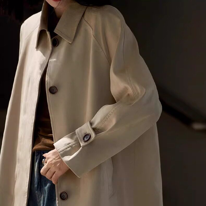 普洛克正品 短款夹克中长款风衣工女装女式外套女装春秋冬季新款