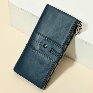 钱包多功能手抓包时尚 女士真皮长款 ID防磁钱包 men新款 普洛克正品
