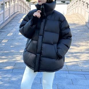 普洛克正品 95白鹅绒羽绒服女款高端女装短款加厚冬装冬季鹅绒服