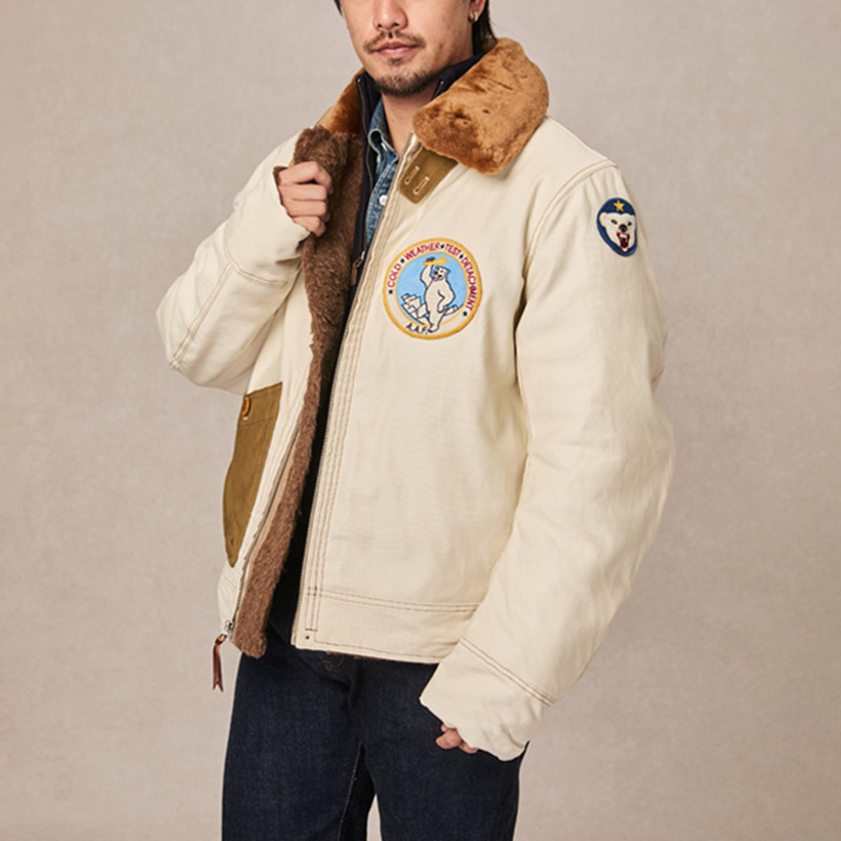 普洛克正品 棉灯芯绒羊毛里冬夹克男棉服外套加厚工装棉衣