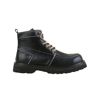 普洛克正品EVA厚底马丁靴男英伦头层牛皮真皮靴子加绒男鞋