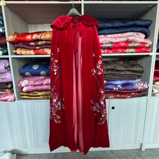 寿衣男女全套披风真丝全棉款 斗篷寿衣殡葬用品老人 年轻现代款