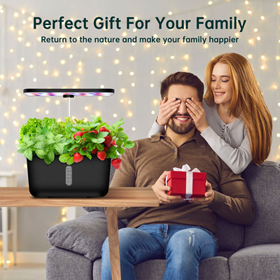 Hydroponics Growing System Indoor Garden 8 Pod LED GrowLight