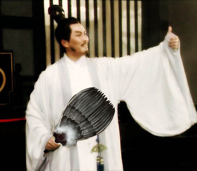 鹅毛扇孔明诸葛亮三层工艺礼品