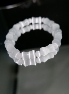 男女天山翠猫眼中国风竹节手串