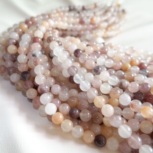 天然紫罗兰圆珠散珠手工DIY饰品串珠配件金丝玉手链项链耳饰材料