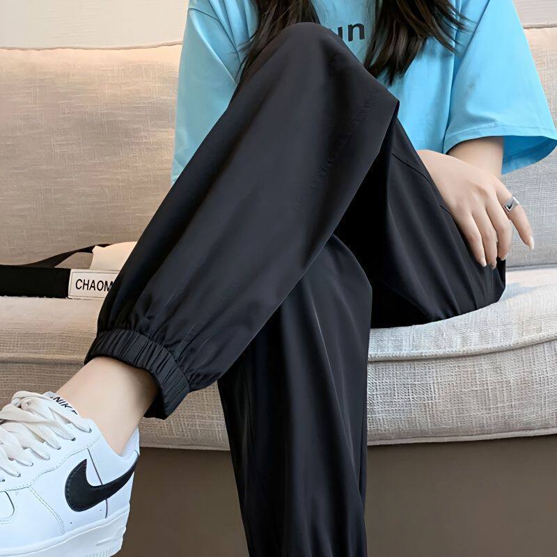 冰丝速干运动裤女夏季薄款裤子2026新款防蚊灯笼裤宽松休闲防晒裤
