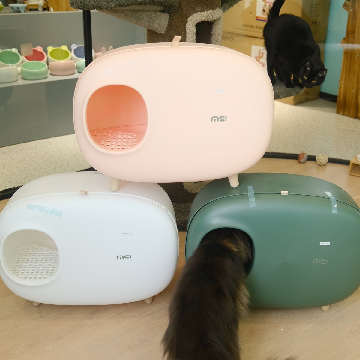 啦调酱 麻薯抽屉式猫砂盆全封闭大号防外溅除臭防带出猫厕所猫盆