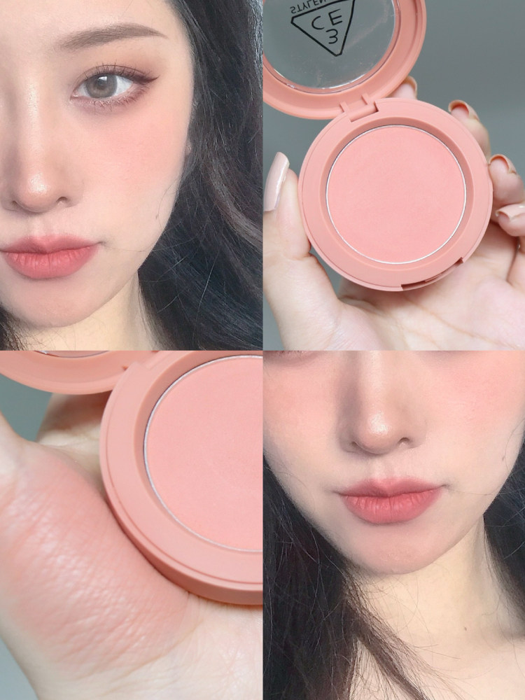 韩国3CE单色腮红玫瑰米色ROSE BEIGE/南瓜脏橘nude peach/mono