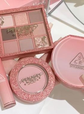 新品流砂扑克牌眼影KNOTTED PINK腮红唇釉PINK FILTER裸砂粉