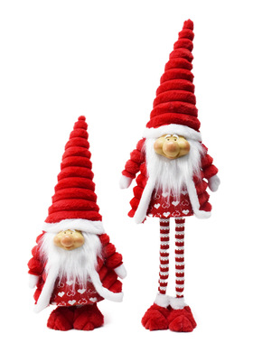 中古地精玩偶乔迁家居装饰摆件树脂脸小矮人伸缩布艺侏儒圣诞娃娃