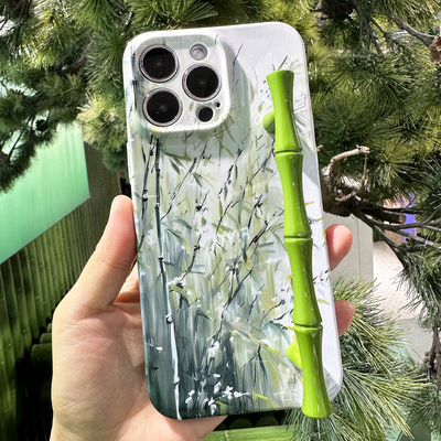 TRstudio新中式竹子把手手机壳