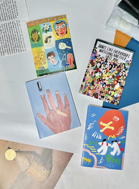 TRstudio独家设计定制卡通插画双面图案小本子笔记本速写本空白页