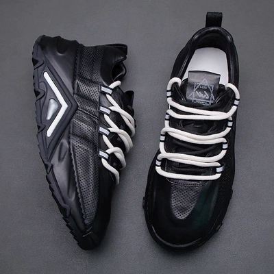 帕达索男鞋2025秋冬新款老爹鞋潮百搭运动休闲鞋透气小白鞋211037