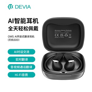 迪沃DEVIA蓝牙耳机OWS AI开放式翻译耳机天机500挂耳式长续航Y