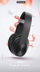 SENDEM声顿-K33 头戴蓝牙耳机可折叠佩戴舒适亲肤重低音智能按键T