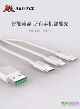 全兼容一拖三充电高速传输数据线