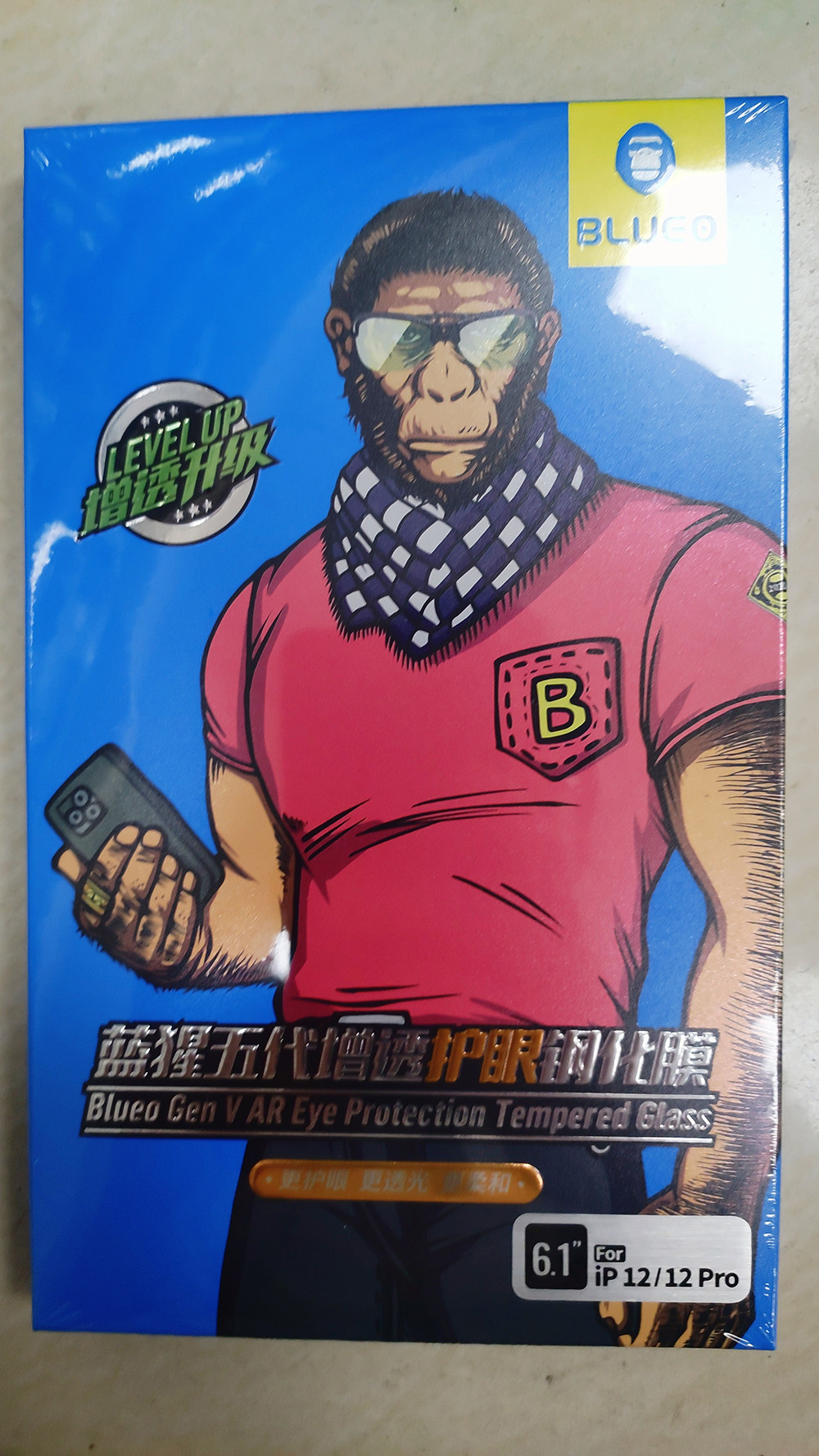 蓝猩BLUEO五代增透护眼钢化膜