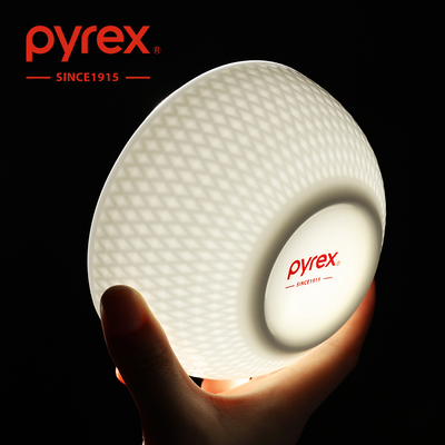 Pyrex康宁纯白骨瓷盘子家用2025新款高级感菜盘陶瓷餐具餐盘碗碟