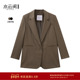 水云间美拉德风极简小西装 外套女平驳领正肩西服知识分子风2025秋