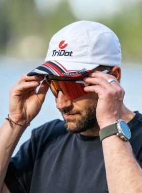TriDot 2023大使运动帽IRONMAN铁人三项速干跑步帽户外骑行遮阳帽
