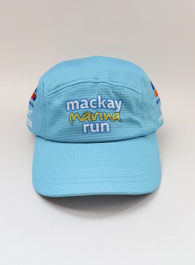 澳洲Mackay Marina Run赛事纪念帽 网眼速干跑步帽运动遮阳帽