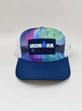 IRONMAN阿拉斯加朱诺极光赛事帽 BOCO联名卡车速干打孔户外棒球帽